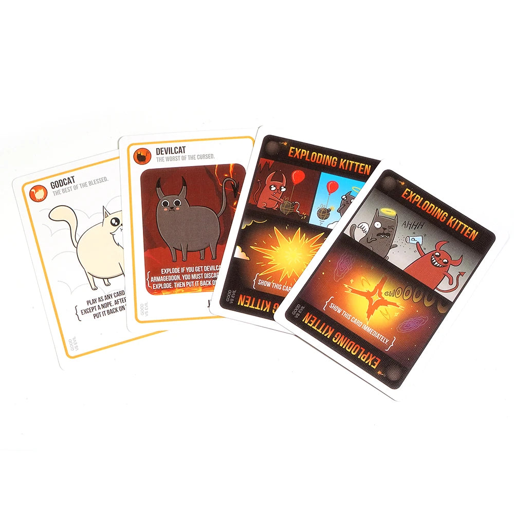 Exploding Kittens: Good vs Evil – The Ultimate Battle of Morality and Chaos!